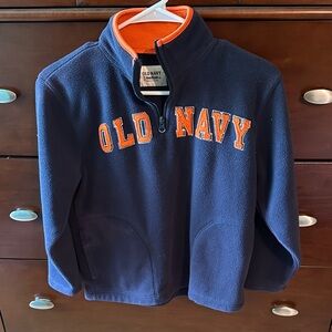 Old Navy Navy Blue and Orange Kids Sweatshirt